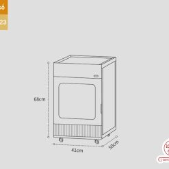 Bàn trà điện thông minh đa năng kết hợp tủ kệ trà xe trà đi động tiện dụng bằng gỗ óc chó bắc mỹ BX021.