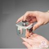Ấm bạc pha trà nguyên chất chế tác thủ công AB024
