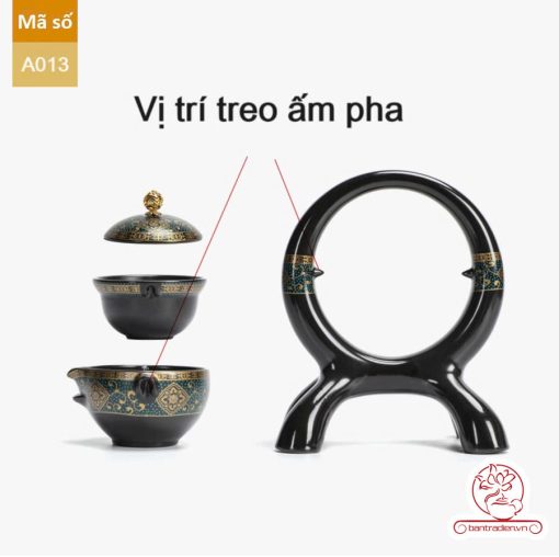 Bộ ấm chén pha uống trà đạo cao cấp A009