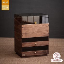 Tủ kệ trà trưng bày ấm chén dụng cụ trà trang trí không gian trà đạo. Tủ kệ trà dùng trang trí trong phòng khách. Tủ kệ trưng bày ấm chén dụng cụ trà đa năng T019