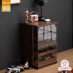 Tủ kệ trà trưng bày ấm chén dụng cụ trà trang trí không gian trà đạo. Tủ kệ trà dùng trang trí trong phòng khách. Tủ kệ trưng bày ấm chén dụng cụ trà đa năng T022