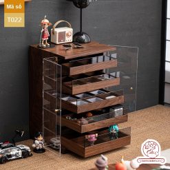 Tủ kệ cất trữ trưng bày ấm chén và dụng cụ trà T022
