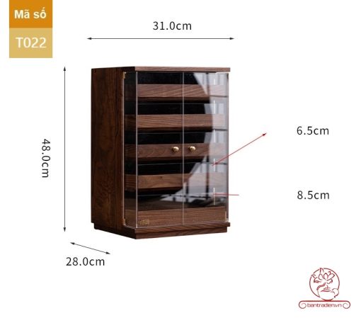 Tủ kệ trà trưng bày ấm chén dụng cụ trà trang trí không gian trà đạo. Tủ kệ trà dùng trang trí trong phòng khách. Tủ kệ trưng bày ấm chén dụng cụ trà đa năng T022