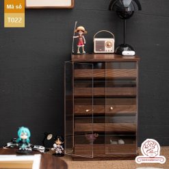 Tủ kệ trà trưng bày ấm chén dụng cụ trà trang trí không gian trà đạo. Tủ kệ trà dùng trang trí trong phòng khách. Tủ kệ trưng bày ấm chén dụng cụ trà đa năng T022