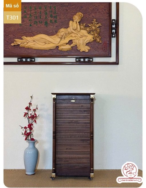 Tủ kệ trà kích thước lơn trưng bày ấm chén dụng cụ trà trang trí không gian trà đạo. Tủ kệ trà dùng trang trí trong phòng khách. Tủ kệ trưng bày ấm chén dụng cụ trà đa năng nhiều ngăn T301