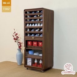 Tủ kệ trà kích thước lơn trưng bày ấm chén dụng cụ trà trang trí không gian trà đạo. Tủ kệ trà dùng trang trí trong phòng khách. Tủ kệ trưng bày ấm chén dụng cụ trà đa năng nhiều ngăn T300