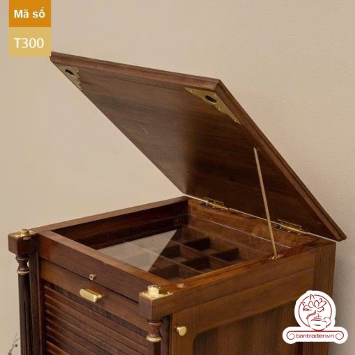 Tủ kệ trà kích thước lơn trưng bày ấm chén dụng cụ trà trang trí không gian trà đạo. Tủ kệ trà dùng trang trí trong phòng khách. Tủ kệ trưng bày ấm chén dụng cụ trà đa năng nhiều ngăn T300