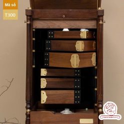 Tủ kệ trà kích thước lơn trưng bày ấm chén dụng cụ trà trang trí không gian trà đạo. Tủ kệ trà dùng trang trí trong phòng khách. Tủ kệ trưng bày ấm chén dụng cụ trà đa năng nhiều ngăn T300