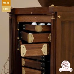 Tủ kệ trà kích thước lơn trưng bày ấm chén dụng cụ trà trang trí không gian trà đạo. Tủ kệ trà dùng trang trí trong phòng khách. Tủ kệ trưng bày ấm chén dụng cụ trà đa năng nhiều ngăn T300