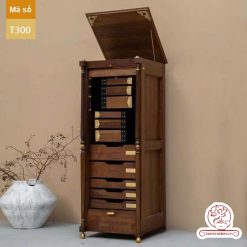 Tủ kệ trà kích thước lơn trưng bày ấm chén dụng cụ trà trang trí không gian trà đạo. Tủ kệ trà dùng trang trí trong phòng khách. Tủ kệ trưng bày ấm chén dụng cụ trà đa năng nhiều ngăn T300