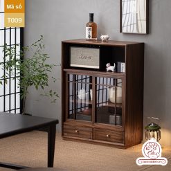 Tủ kệ trà trưng bày ấm chén dụng cụ trà trang trí không gian trà đạo. Tủ kệ trà dùng trang trí trong phòng khách. Tủ kệ trưng bày ấm chén dụng cụ trà đa năng T009\