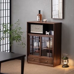 Tủ kệ trà trưng bày ấm chén dụng cụ trà trang trí không gian trà đạo. Tủ kệ trà dùng trang trí trong phòng khách. Tủ kệ trưng bày ấm chén dụng cụ trà đa năng T009\