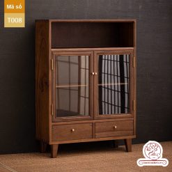 Tủ kệ trà trưng bày ấm chén dụng cụ trà trang trí không gian trà đạo. Tủ kệ trà dùng trang trí trong phòng khách. Tủ kệ trưng bày ấm chén dụng cụ trà đa năng T008