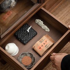 Tủ kệ trà trưng bày ấm chén dụng cụ trà trang trí không gian trà đạo. Tủ kệ trà dùng trang trí trong phòng khách. Tủ kệ trưng bày ấm chén dụng cụ trà đa năng T008