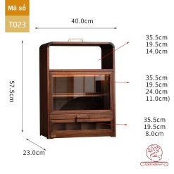 Tủ kệ trà trưng bày ấm chén dụng cụ trà trang trí không gian trà đạo. Tủ kệ trà dùng trang trí trong phòng khách. Tủ kệ trưng bày ấm chén dụng cụ trà đa năng T023