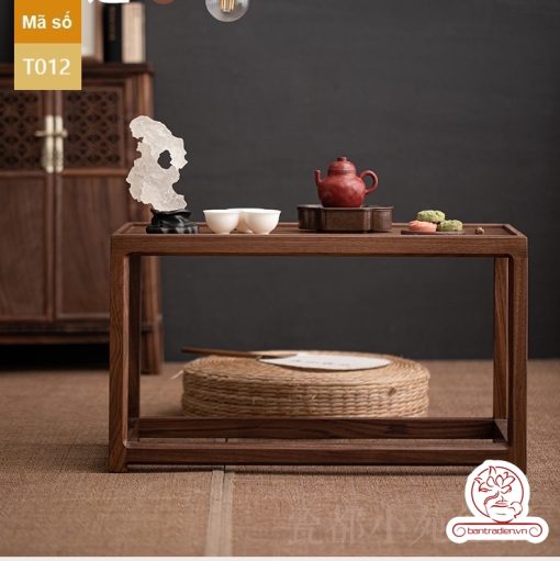 Tủ kệ trà kết hợp bàn pha trà, trưng bày ấm chén dụng cụ trà trang trí không gian trà đạo. Tủ kệ trà dùng trang trí trong phòng khách. Tủ kệ trưng bày ấm chén dụng cụ trà đa năng T012