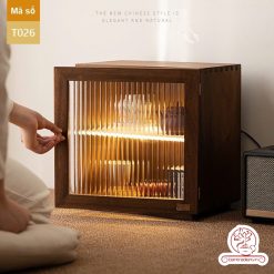 Tủ kệ trà trưng bày ấm chén dụng cụ trà trang trí không gian trà đạo. Tủ kệ trà dùng trang trí trong phòng khách. Tủ kệ trưng bày ấm chén dụng cụ trà đa năng T026