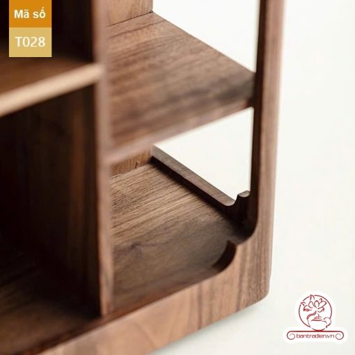 Tủ kệ trà trưng bày ấm chén dụng cụ trà trang trí không gian trà đạo. Tủ kệ trà dùng trang trí trong phòng khách. Tủ kệ trưng bày ấm chén dụng cụ trà đa năng T028