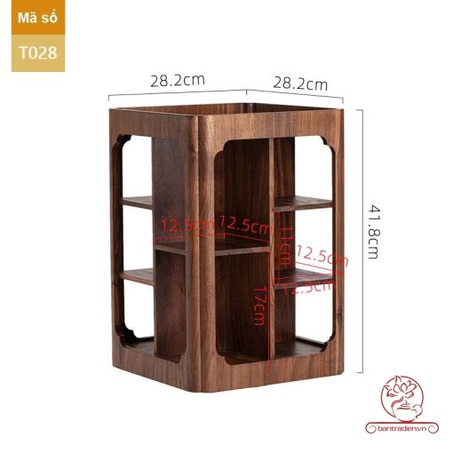 Tủ kệ trà trưng bày ấm chén dụng cụ trà trang trí không gian trà đạo. Tủ kệ trà dùng trang trí trong phòng khách. Tủ kệ trưng bày ấm chén dụng cụ trà đa năng T028