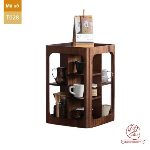Tủ kệ trà trưng bày ấm chén dụng cụ trà trang trí không gian trà đạo. Tủ kệ trà dùng trang trí trong phòng khách. Tủ kệ trưng bày ấm chén dụng cụ trà đa năng T028