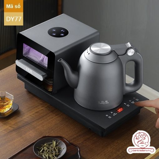 Bộ bếp đun nước pha trà tự động kèm lòng xấy UV nhiệt DY77, bếp đun có chức năng xấy chén