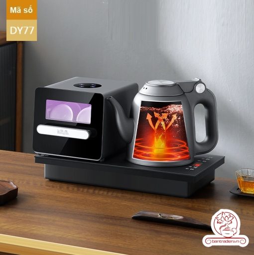 Bộ bếp đun nước pha trà tự động kèm lòng xấy UV nhiệt DY77, bếp đun có chức năng xấy chén