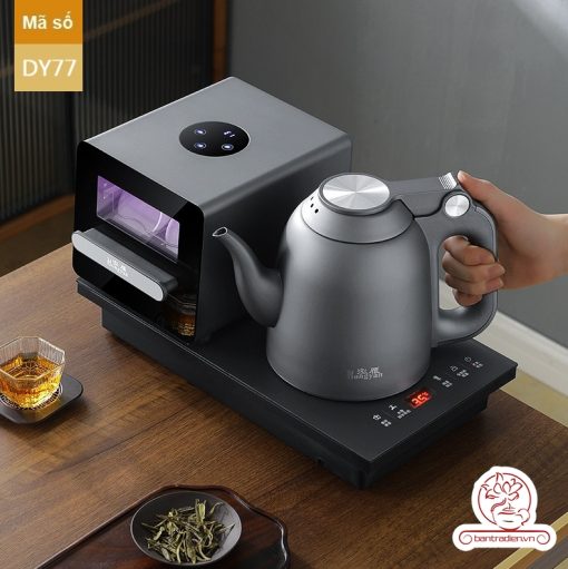Bộ bếp đun nước pha trà tự động kèm lòng xấy UV nhiệt DY77, bếp đun có chức năng xấy chén