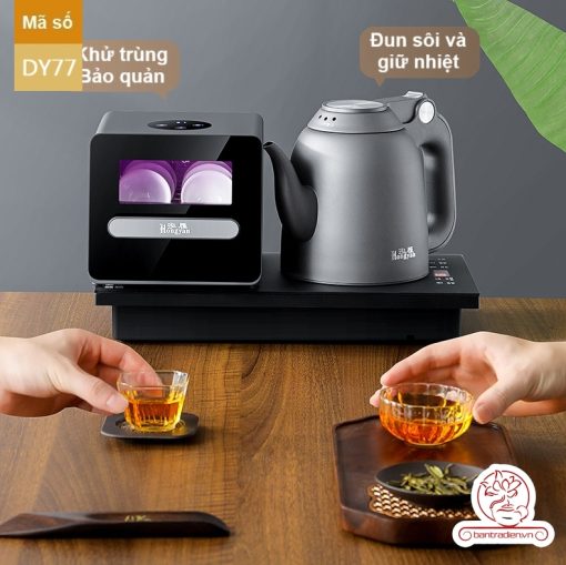 Bộ bếp đun nước pha trà tự động kèm lòng xấy UV nhiệt DY77, bếp đun có chức năng xấy chén