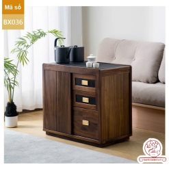 Xe trà di dộng tủ kệ trà kết hợp bàn pha trà đa năng cao cấp BX036