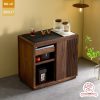 Xe trà di dộng tủ kệ trà kết hợp bàn pha trà đa năng cao cấp BX037