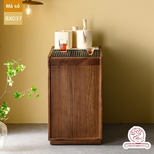 Xe trà di dộng tủ kệ trà kết hợp bàn pha trà đa năng cao cấp BX037