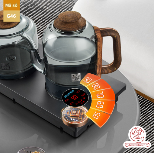 Bộ bếp đun nước pha trà tự động thủy tinh cao cấp Seko G46, ảo hành 12 tháng toàn quốc