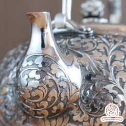 ấm bạc đun nước pha trà nguyên chất 9999 cao cấp chế tác thủ công toàn phần, ấm đun nước bạc nguyên chất