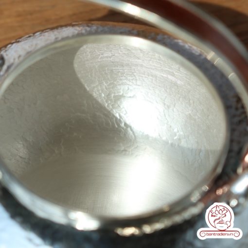 ấm bạc đun nước pha trà nguyên chất 9999 cao cấp chế tác thủ công toàn phần, ấm đun nước bạc nguyên chất