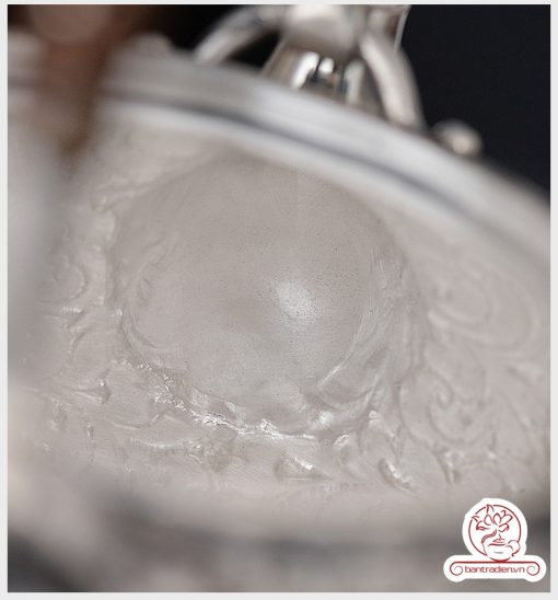 ấm bạc đun nước pha trà nguyên chất 9999 cao cấp chế tác thủ công toàn phần, ấm đun nước bạc nguyên chất