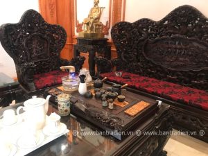 ảnh thực tế bộ bàn trà điện thông minh đa năng cao cấp L55
