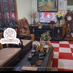 ảnh thực tế bộ bàn trà điện thông minh đa năng cao cấp L55