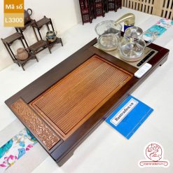 bàn trà điện thông minh đa năng cao cấp gỗ mun L3300