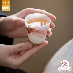 Bộ ấm trà cao cấp sứ trắng Bạch Ngọc Đức Hóa Ung Dung Tự Tại G01800