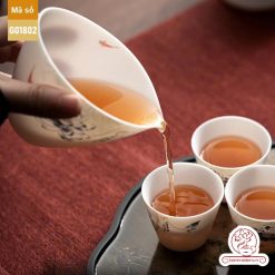 Bộ ấm trà cao cấp sứ trắng Dương Chi Bạch Ngọc Đức Hóa G01802