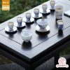 Bộ ấm trà cao cấp sứ trắng Bạch Ngọc Băng Ngưng Đức Hóa Cao Sơn Lưu Thủy G01803