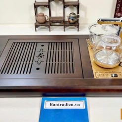 bàn trà điện thông minh đa năng cao cấp gỗ cẩm L3500
