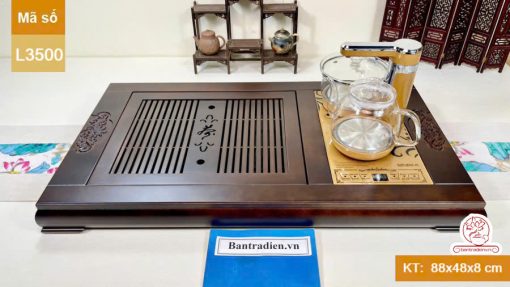 bàn trà điện thông minh đa năng cao cấp gỗ cẩm L3500