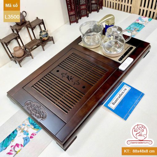 bàn trà điện thông minh đa năng cao cấp gỗ cẩm L3500