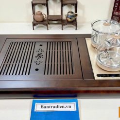 bàn trà điện thông minh đa năng cao cấp gỗ cẩm L3500