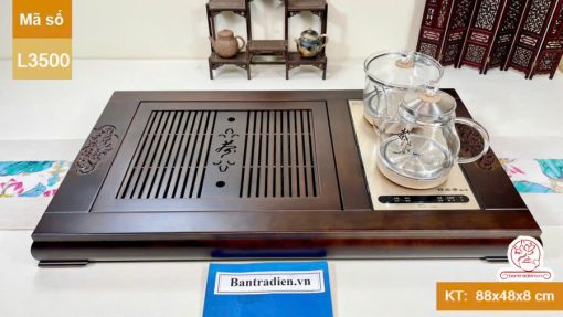 bàn trà điện thông minh đa năng cao cấp gỗ cẩm L3500