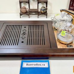 bàn trà điện thông minh đa năng cao cấp gỗ cẩm L3500