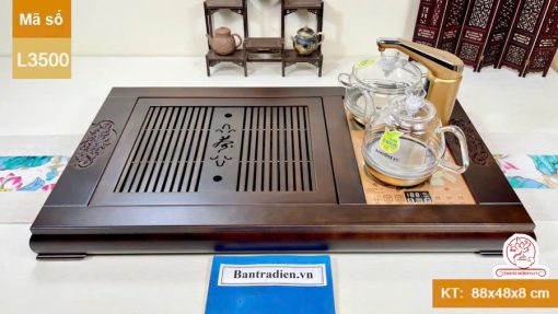 bàn trà điện thông minh đa năng cao cấp gỗ cẩm L3500