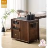 Xe trà di dộng gỗ óc chó tủ kệ trà kết hợp bàn pha trà đa năng cao cấp BX039