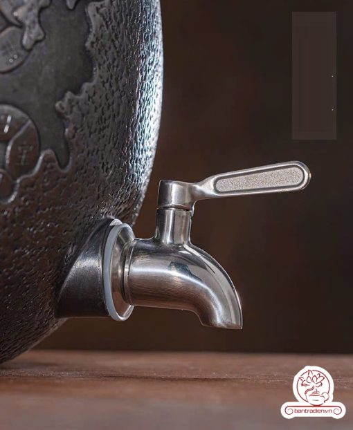 bình nước bạc nguyên chất chế tác thủ công tinh xảo BNB311